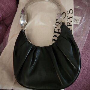 Puppets and Puppets Black Calf Spoon Bag NWT $495